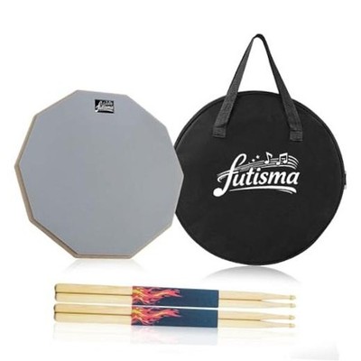 8-Inch Drum Practice Pad Set Silent Snare Practice Pad 2 Pairs 5A