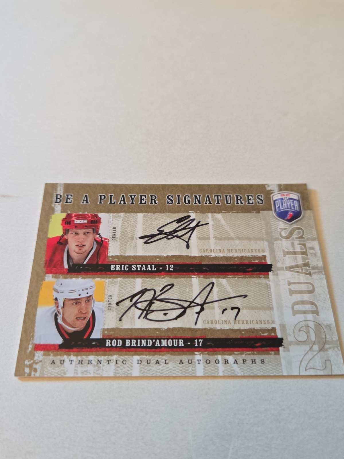2006-07 UD Be A Player Signatures Hockey Dual Autograph Staal & Brind'Amour D-SB