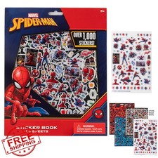 Marvel Spiderman Stickers for Kids 14 Sheets Puffy Sticker Book 1200 
