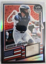 ANDREW COSTELLO GU DIRTY JERSEY SILVER PRIZM 2026 Panini Prizm USA Stars Stripes