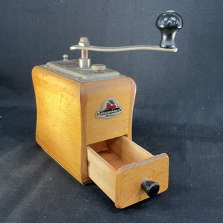 Vintage Zassenhaus Mokka Coffee Grinder Wooden Drawer Germany NP#606