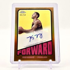 Kris Murray 2023 Topps Chrome NBA RC Auto Serial #50 Limited Card