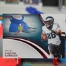 Panini 2025 Immaculate Cleats Saquon Barkley #69 Red /75 Eagles Football