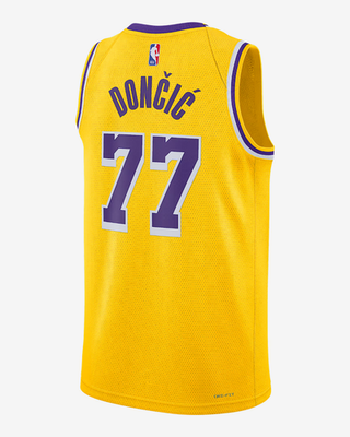 Men's M Medium Nike Luka Doncic LA Lakers Jersey Swingman Icon