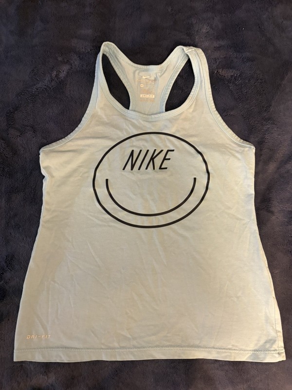Nike Dri-Fit Girls Racerback Tank Blue Size Medium 