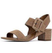 Donald Pliner Women's Mobie -Tobacco Suede Heeled Sandal - Size 6M