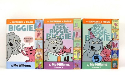 Elephant & Piggie BIGGIE Mo Willems LOT 15 Titles Volumes 1 4 5 Hardcover Books