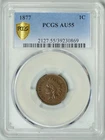 1877  1c  PCGS  AU55  INDIAN CENT  *  KEY DATE  *  #39230869