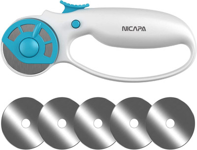 45Mm Rotary Cutter for Fabric with Safety Lock Ergonomic Classic Comfort Loop Ro
