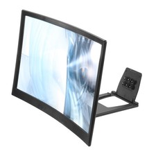 12" Screen Magnifier for Cell Phone, 3D Magnifying Projector Black 9.8x6.3x0.4"