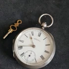 Antique Solid Silver Gents Waltham Mass Pocket Watch 1896 W/O ref4522