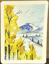 Acquerello originale Aceo -Aspen - David B Bailey 0366
