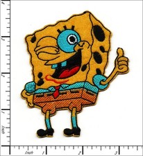 26 Pcs Embroidered Iron on patches Sponge Bob Character Bird 79x89mm AP024iA