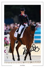 ZARA PHILLIPS EQUESTRIAN AUTOGRAPH SIGNED PHOTO PRINT