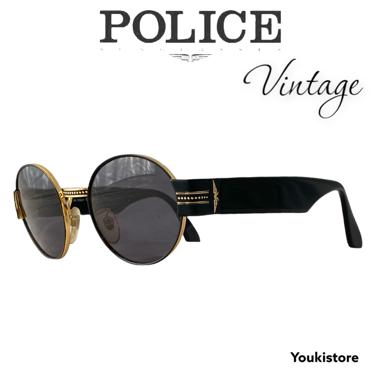 Police SPL231 Occhiali, Blu (blu denim opaco), Taglia unica Uomo