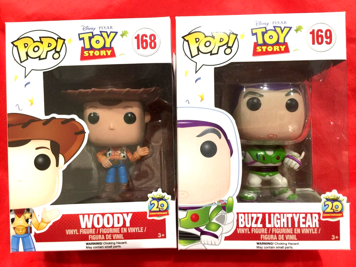 Toy Story -20th Anniversary- WOODY #168 + BUZZ LIGHTYEAR #169