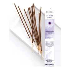 Maroma Stress Away Aromatherapy Incense, 10 Sticks