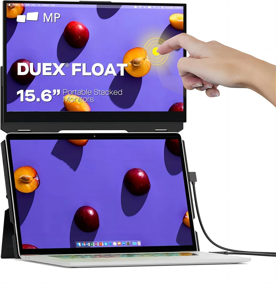 Mobile Pixels 15.6" Duex Float Portable Stacked Touchscreen Monitor 101-1011P01 - Image 3 of 4
