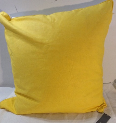 Kas Australia Euro Sham White/Yellow 20 In X 20 In - Picture 2 of 3
