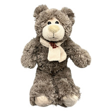 Kuschelfreunde Teddyb&auml;r B&auml;rchen Stofftier Pl&uuml;sch Kuscheltier 33cm Grau Schal