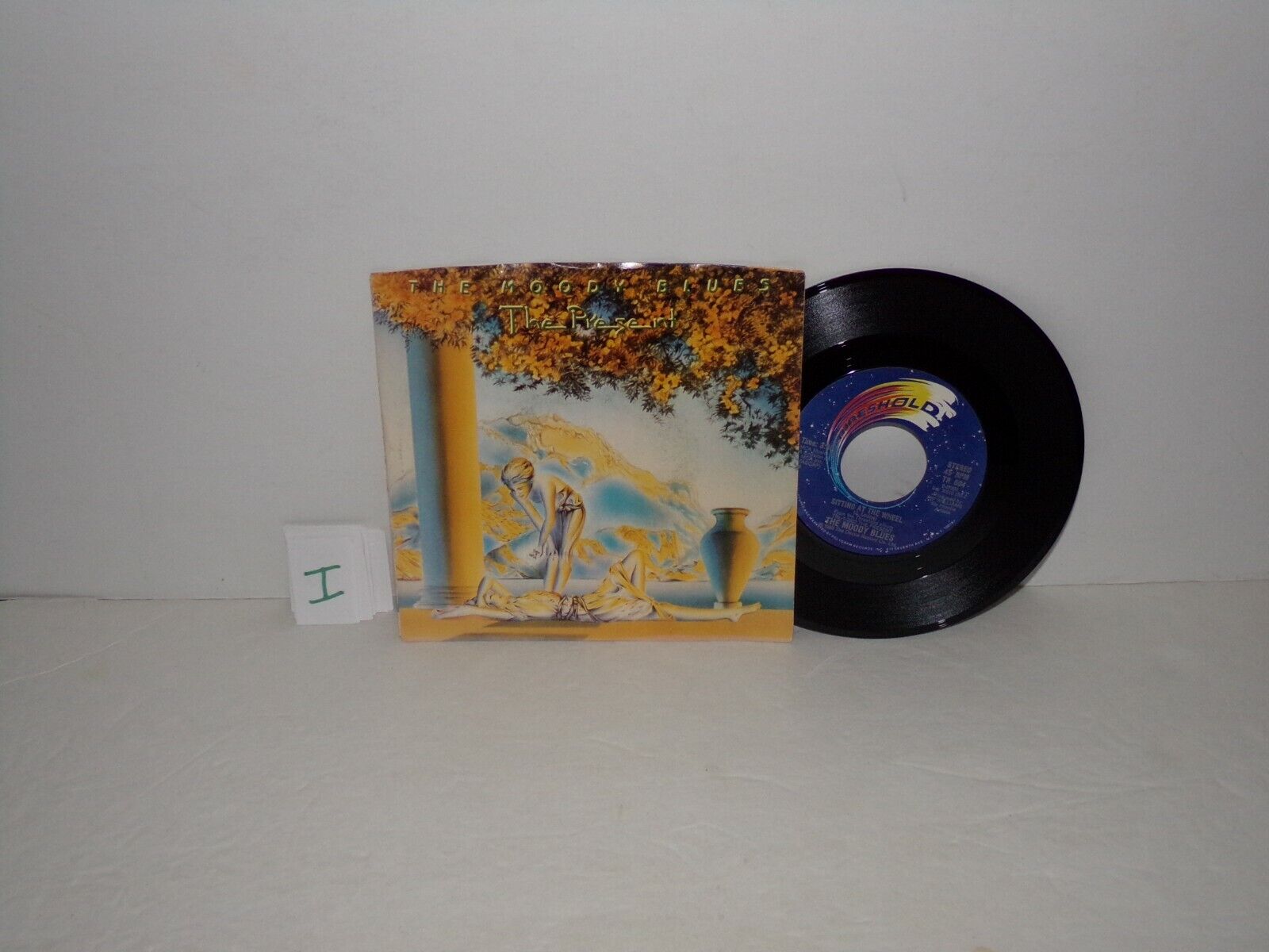 45 RPM The Moody Blues Sitting At The Wheel 1983 Rock With Picture Sleeve