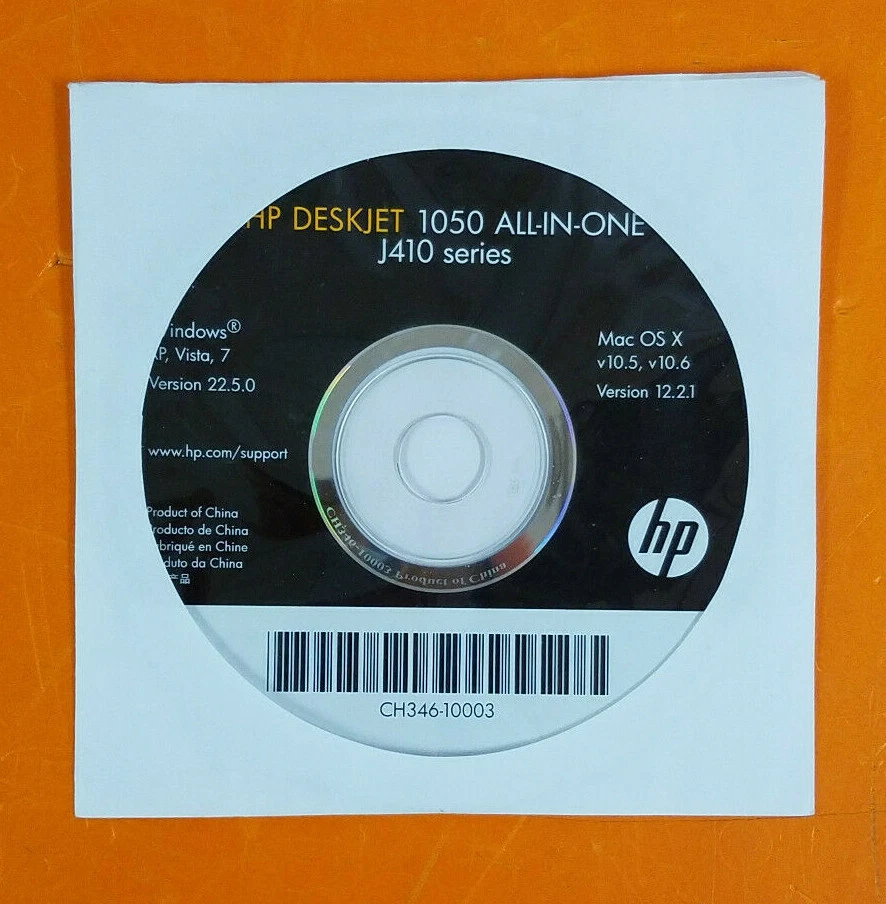 HP Deskjet 1050 J410 Series ALL-IN-ONE Printer Driver Disc | EBay