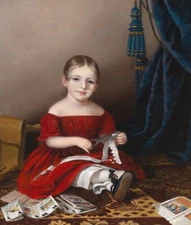 high quality oil painting handpainted on canvas "a little girl"