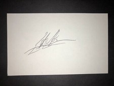 2014 BRAVES: Erik Cordier, SIGNED 3x5 Card