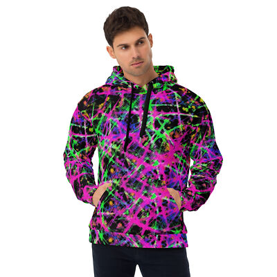 Men's Hoodie Grunge Punk Hooded Sweatshirt