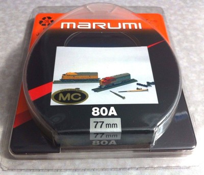 77mm Marumi Japan Multi-Coated 80A 80-A Balancing Blue Glass Lens Filter 77 mm 