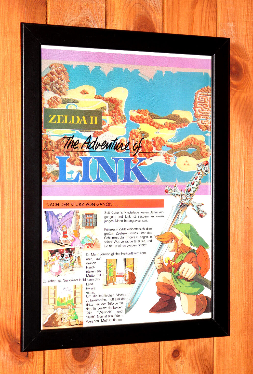 2002 ZELDA A Link To The Past / Four Swords Video Game = Promo Art PRINT AD