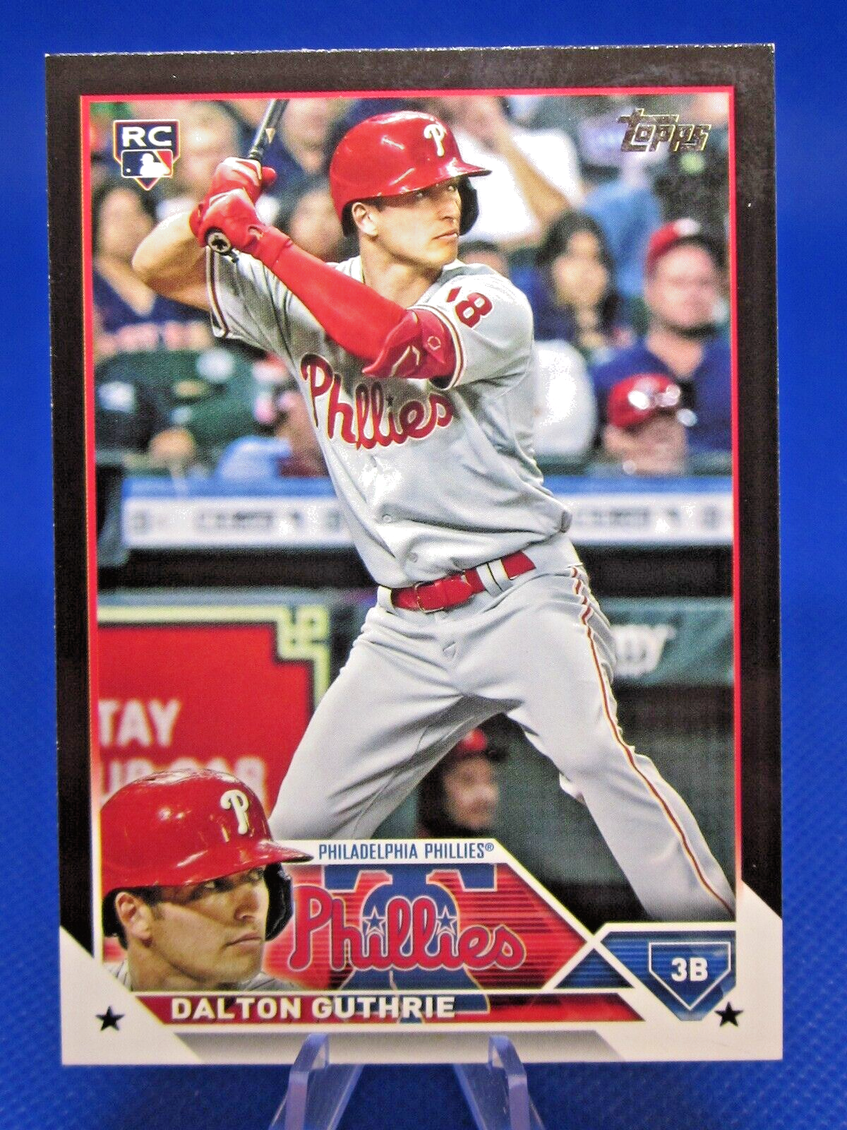 2023 Topps Series 2 Dalton Guthrie Black Parallel Phillies Rookie Card 13/72
