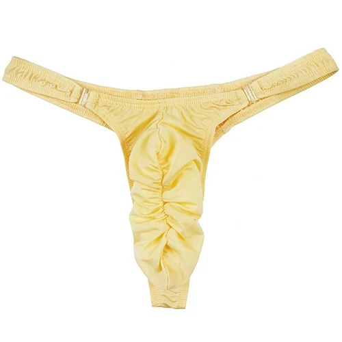 Mens Thong Briefs Sexy Sheer Pouch Underwear T-Back G-string Pants Underpants UK - Picture 13 of 27