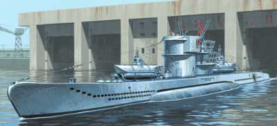 MIRAGE 40414 1:400 U-BOOT U-295 German Submarine - type U-VIIC/41 + 'Biber' 