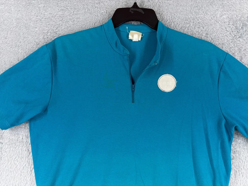 VINTAGE Nike Cycling Jersey Adult Extra Large Blue Echelon 1/4 Zip Jersey Fabric - Image 4 of 4