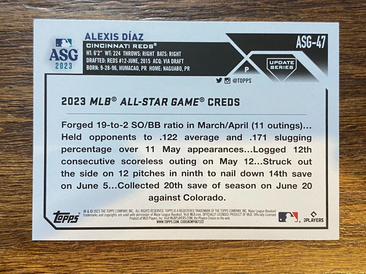 2023 Topps Update All-Star Game Insert Alexis Diaz #ASG-47 Blue 