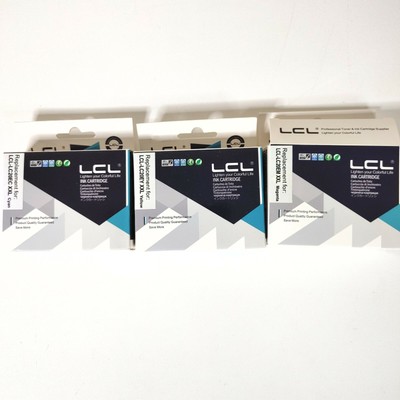 LOT 3 Brother LC20E Cyan Yellow and Magenta Ink Cartridge XXL