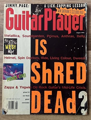 Guitar Player 1993-08 August, Vol.27, No.8 #284 - Is Shred Dead