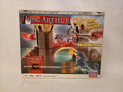 MEGA BLOKS - LEGEND KING ARTHUR - BATTLE ACTION BRIDGE - 96118 - NEU