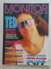 MONITOR MAGAZINE PEAVEY 1992 Ted Nugent Earl Slick Steve Brown Damn Yankees vtg