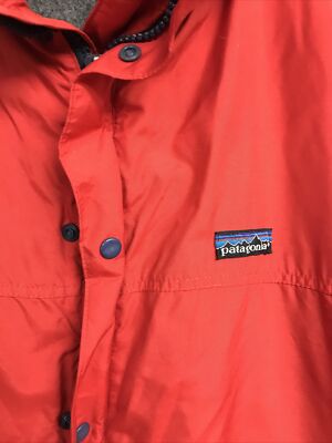 Vintage Patagonia Red Zip Up Hoodless Coat Made In U.S.A. | eBay