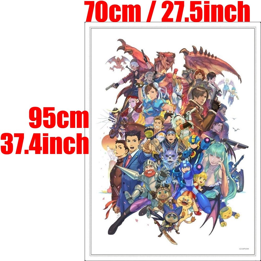 CAPCOM 40th Anniversary All Character Blanket Design by