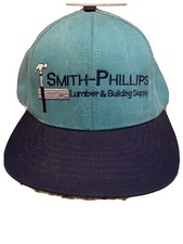 Vintage Smith Phillips Lumber Building Supply Snapback Hat Made In The USA