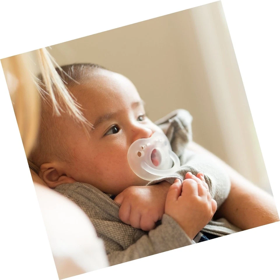 Lote de 4 chupetas cilíndricas Evenflo Feeding Balance + bebê, recém-nascido e bebê - Imagem 4 de 4