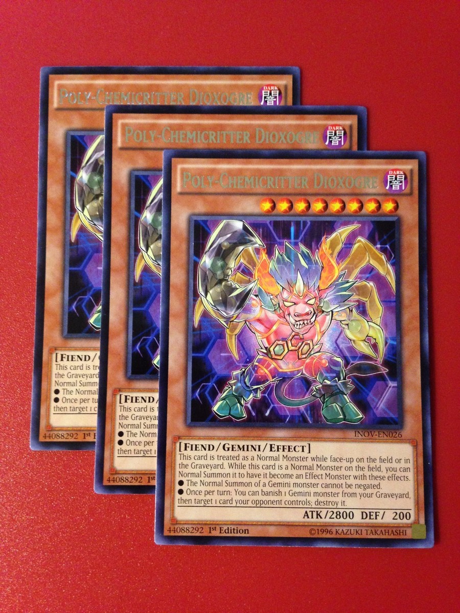 chemicritter deck yugioh Yugioh 21 Card Set Chemicritter Gemini Deck Core Burnout Carbo Crab Complete