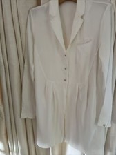 Transit Par Such Ivory Occasion Button Coat / Jacket Size S Italy