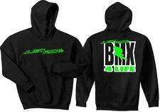 JUST RIDE BMX 4 LIFE HOODIE SWEAT SHIRT BIKE BICYCLE REDLINE GT HARO RACE