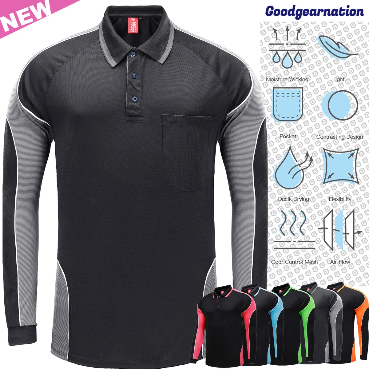 Men's polo shirts sales with chest pocket