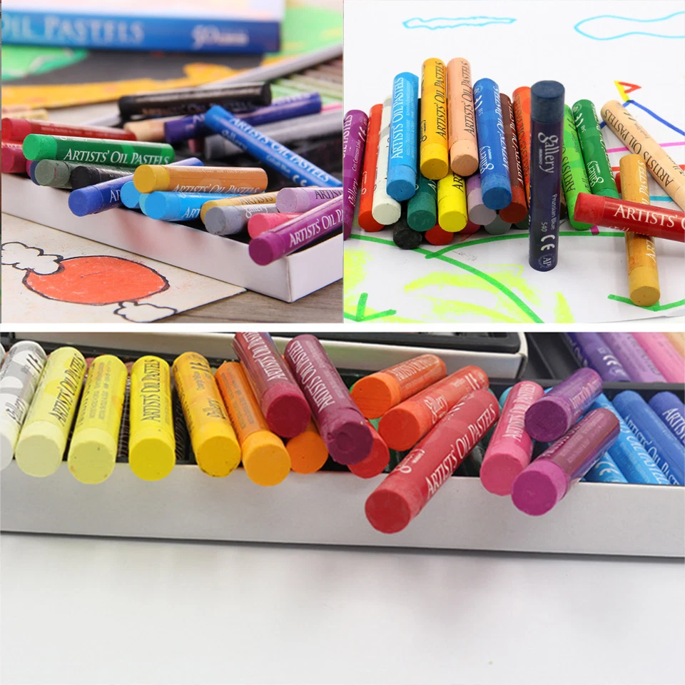 25/50 Color Non Toxic Oil Pastels Set, Soft Oil Pastels Set for Beginners Kids - image 3 of 4