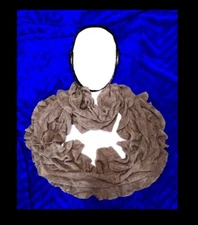 RuFFled 70” Long Infinity Scarf,color creamy coffee brown,modern design.Sale $